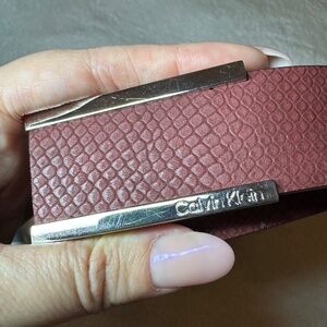 NWOT Calvin Klein Maroon Belt